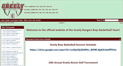 Desktop Screenshot of greelybasketball.com
